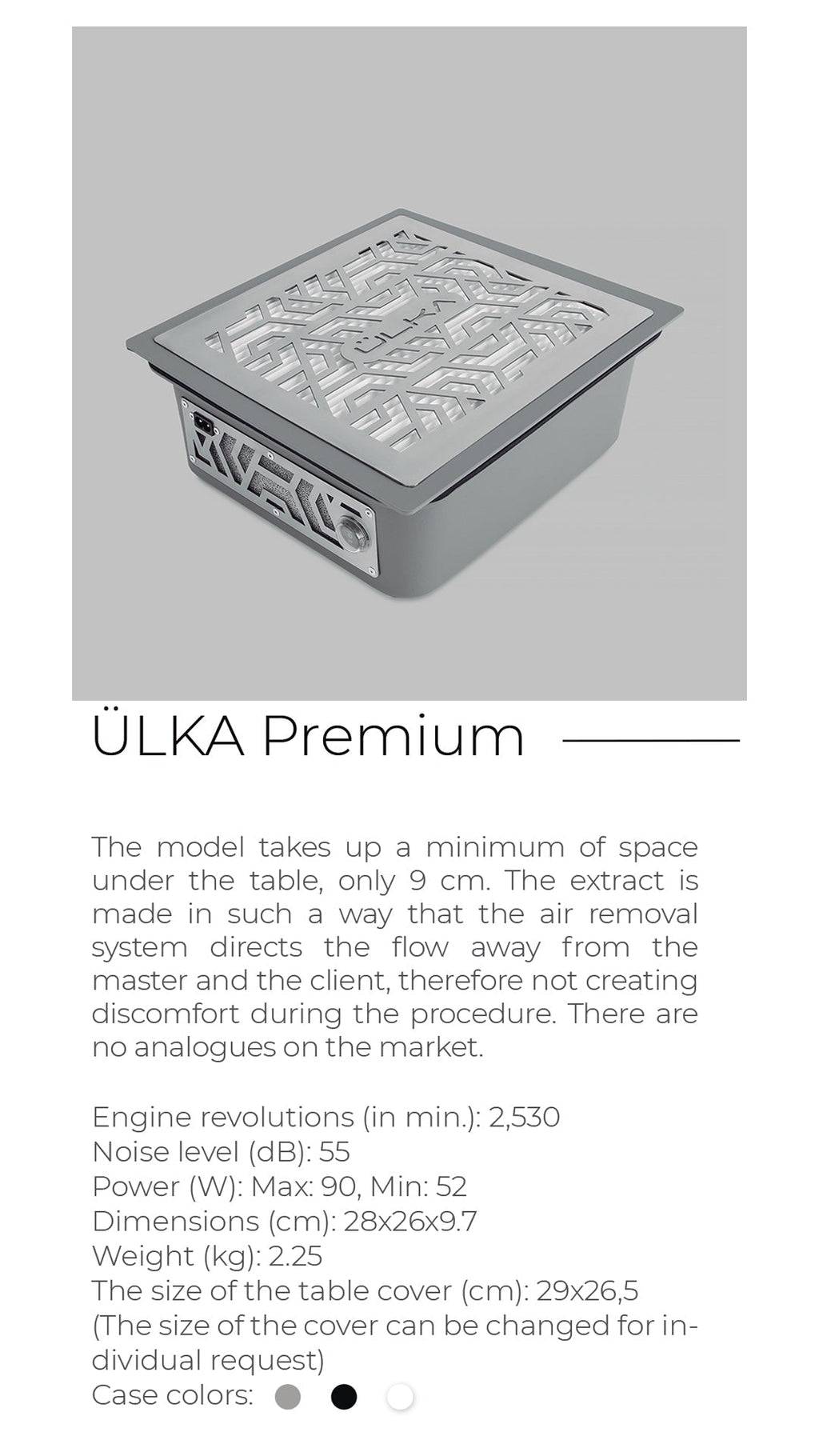 Aspirador ÜLKA Premium B. Integrable